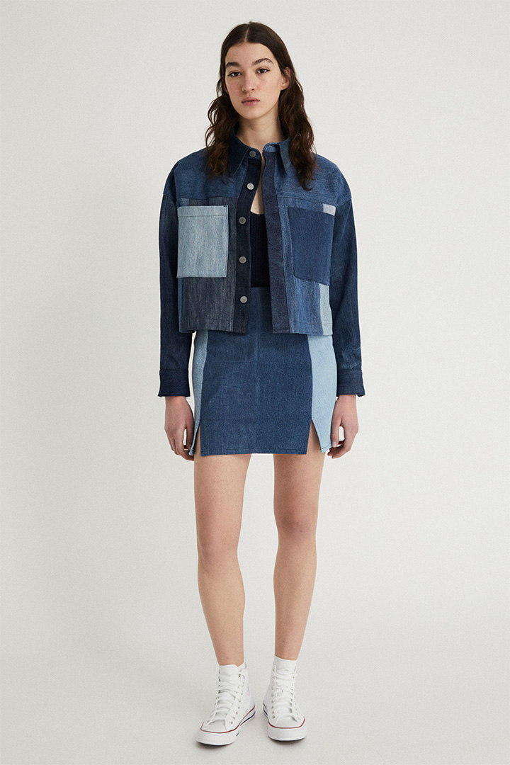 Cazadora Denim UPCYCLED sostenible
