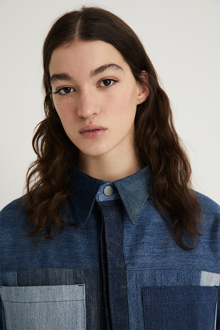 Cazadora Denim UPCYCLED sostenible