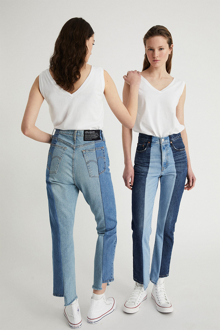Jeans upcycled collection