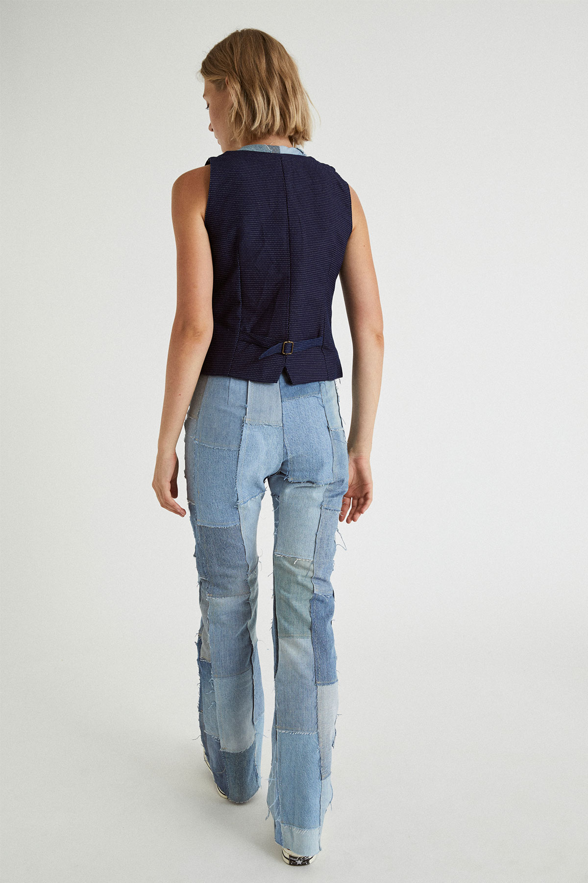 Chaleco upcycled mujer