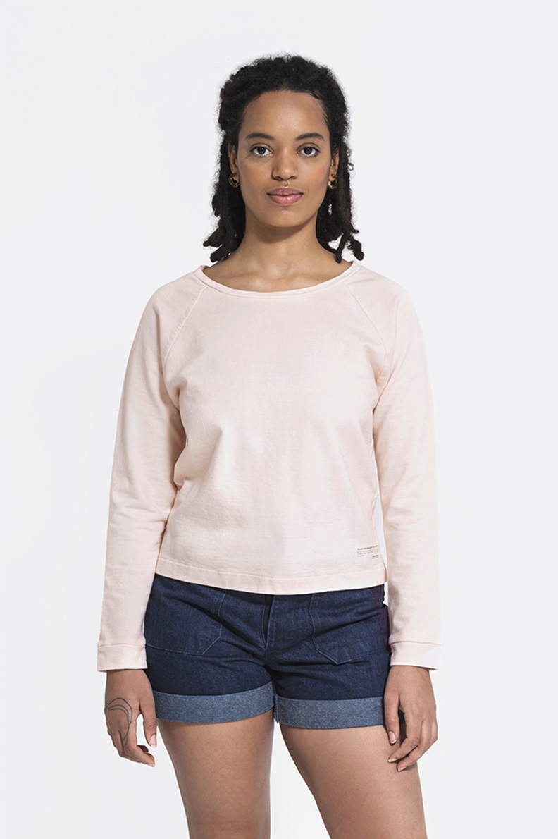 women's sweatshirt pink sustainable fashion