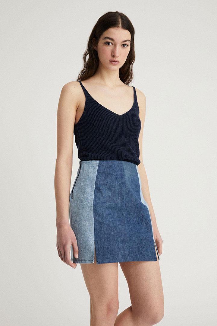 top tricot navy sustainable fashion